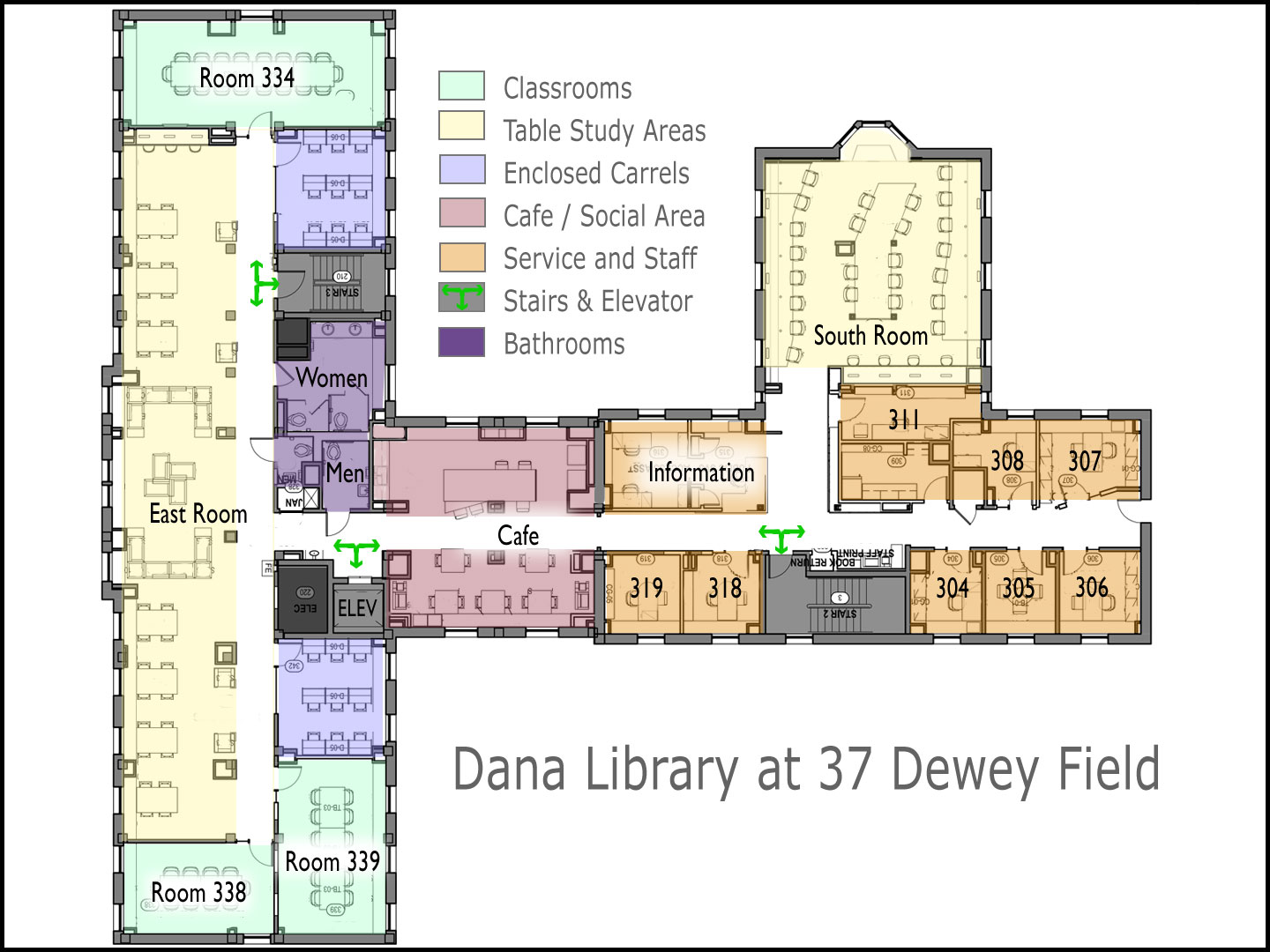 Dana Biomedical Library Floorplan