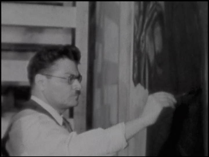 Orozco at work, 1934