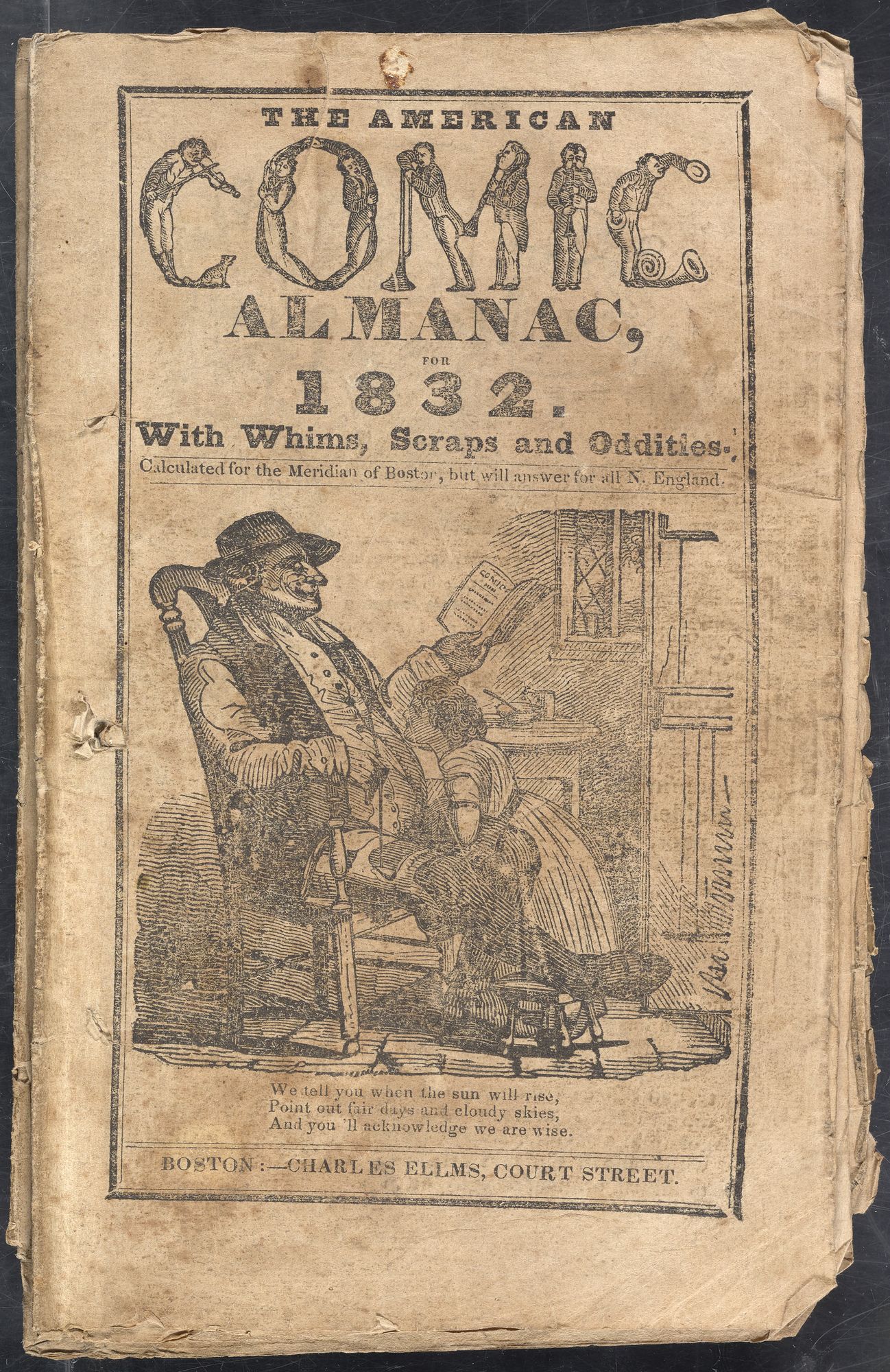 cover of The American Comic Almanac for 1832