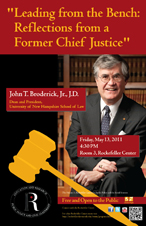 Leading from the Bench: Reflections from a Former Chief Justice Poster