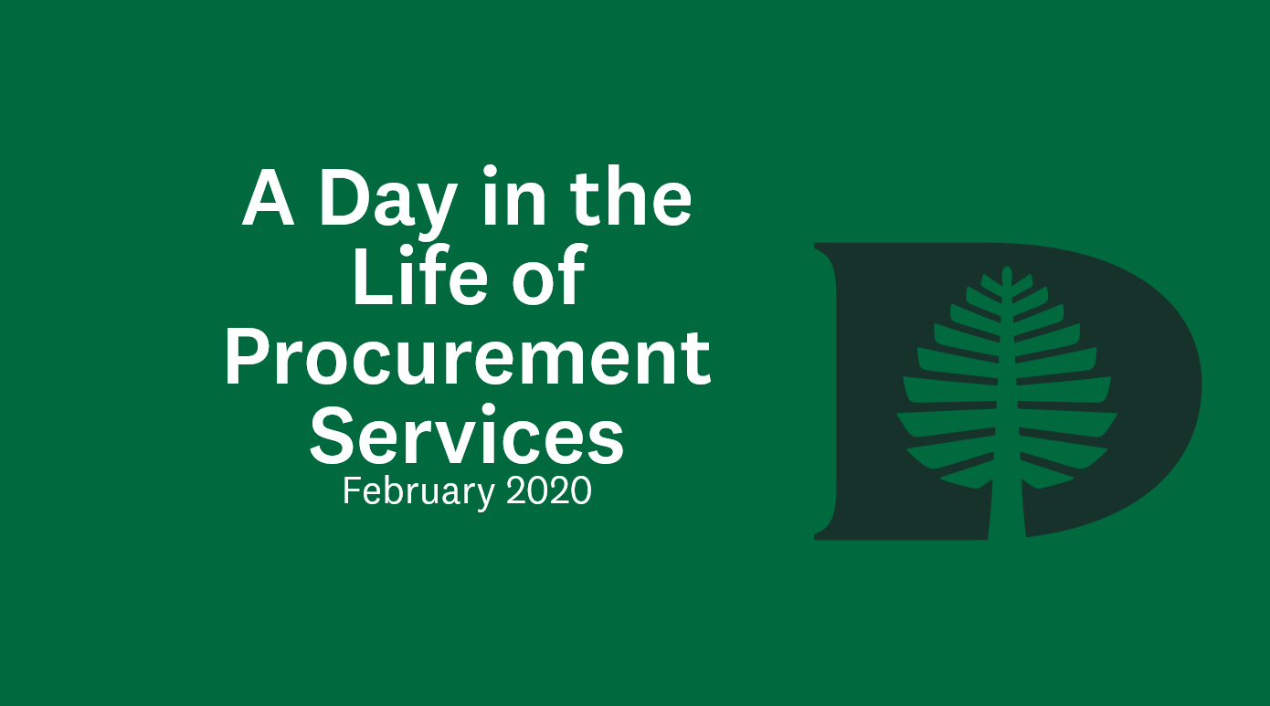 Day in the Life of Procurement Services