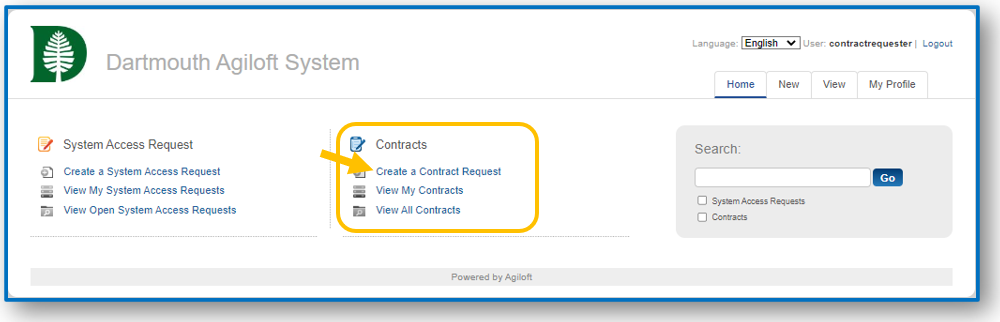 Contract Management System Portal