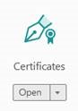 Select Certificates