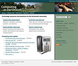 Computing home page