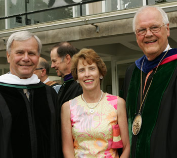 Tom Brokaw, Susan DeBevoise Wright, and Jim Wright