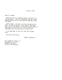 oppenheimer letter, 1958