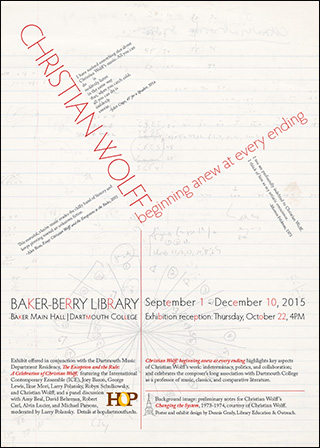 Christian Wolff exhibit poster