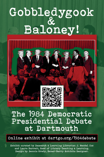 exhibit poster for 1984 Debate exhibit