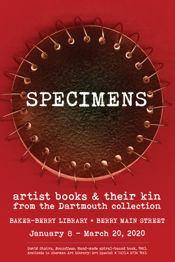 Artist Book from Specimens exhibit