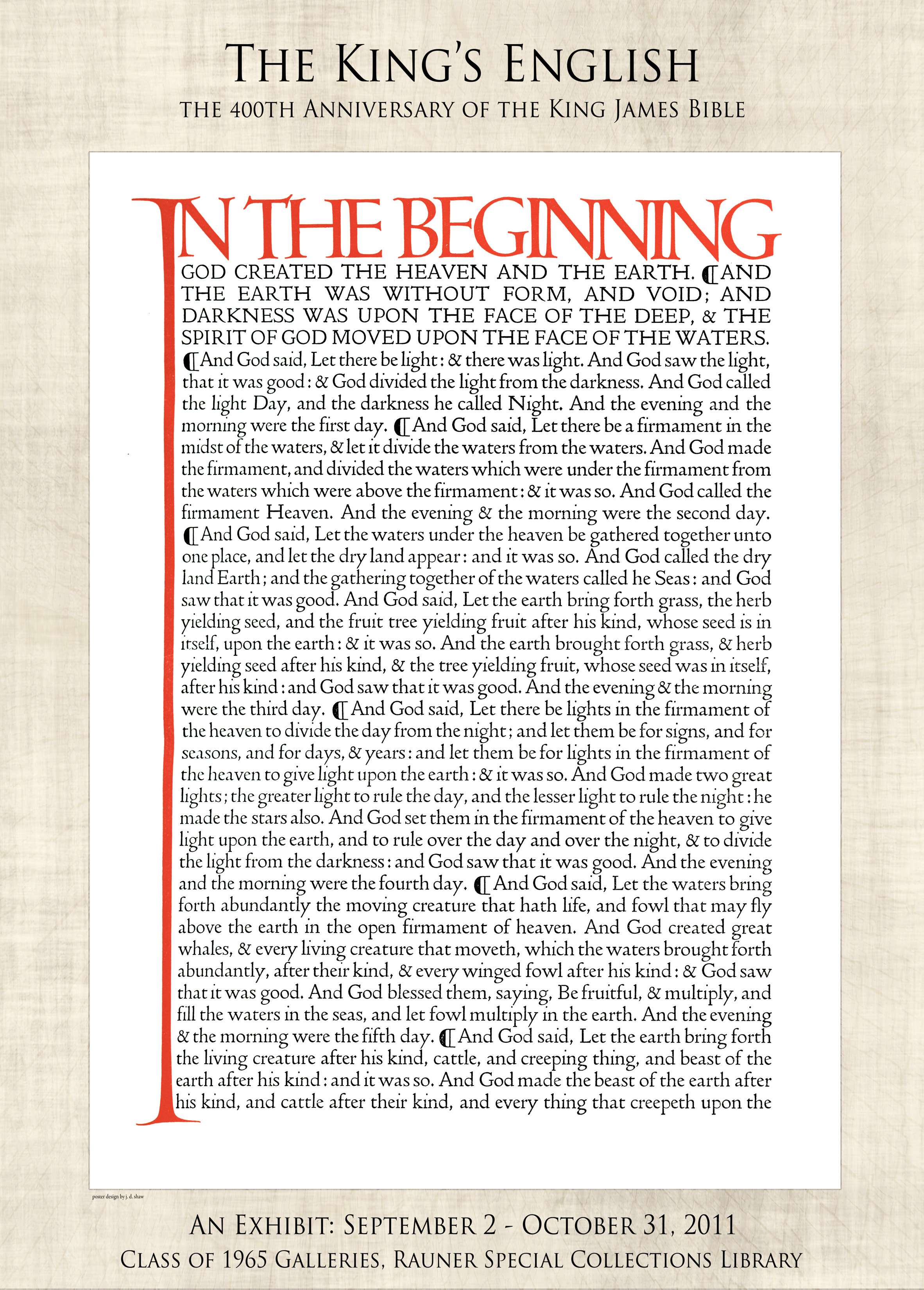 The King's English: The 400th Anniversary of the King James Bible