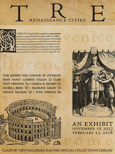 TRE Renaissance Cities! exhibit poster