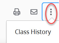 Click the three buttons for class history