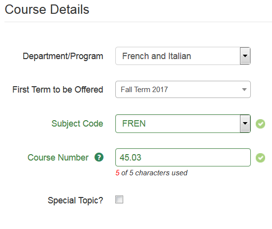 Course Details