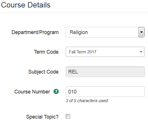 Course Details