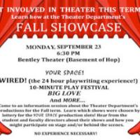 Theater Department FALL SHOWCASE