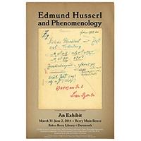 Edmund Husserl and Phenomenology—An Exhibit