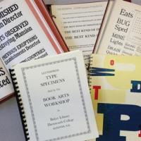 Book Arts Workshop-Letterpress Specimen Book Project