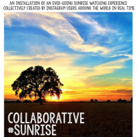Collaborative #Sunrise: A Digital Installation of an Ever-going Sunrise 