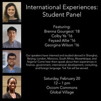 International Experiences: Student Panel