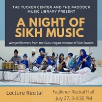 Guru Angad Institute of Sikh Studies Lecture Recital