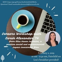 Careers Workshop with Sarah Alexander '14