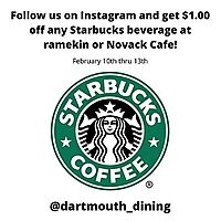 Save $1 off Starbucks
