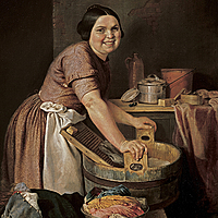 VIRTUAL A CLOSER LOOK: Lilly Martin Spencer's "The Jolly Washerwoman"