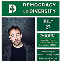 Yascha Mounk on Democracy and Diversity--a PEP Zoom event on July 27 at 7!