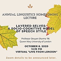 Annual Linguistics Virtual "Live from London" Homecoming Lecture