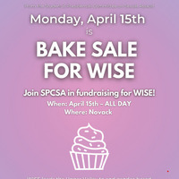 SPCSA Bake Sale for WISE