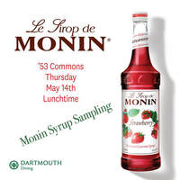 Monin Syrup Sampling