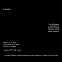 Jacob H. Strauss '22 Memorial Exhibition: in·tu·i·tion